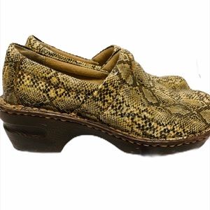 B.O.C Born Concepts Snakeskin Clogs